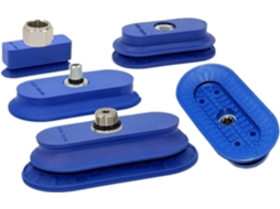 1 Unidade De Ventosa Vácuo Para Braço Robótico Oval Saof 50x16 Saob 60x30 Com Haste Conexão Manuseio Chapas Metálicas E
