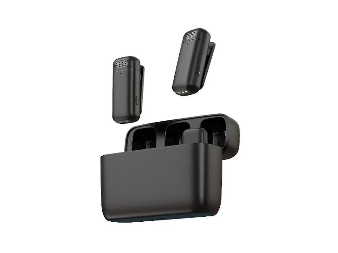 Microfone De Lapela Sem Fio Com Redução Ruído E Emparelhamento Automático Para Android Mobile Live Vlog Entrevista Aquaforge