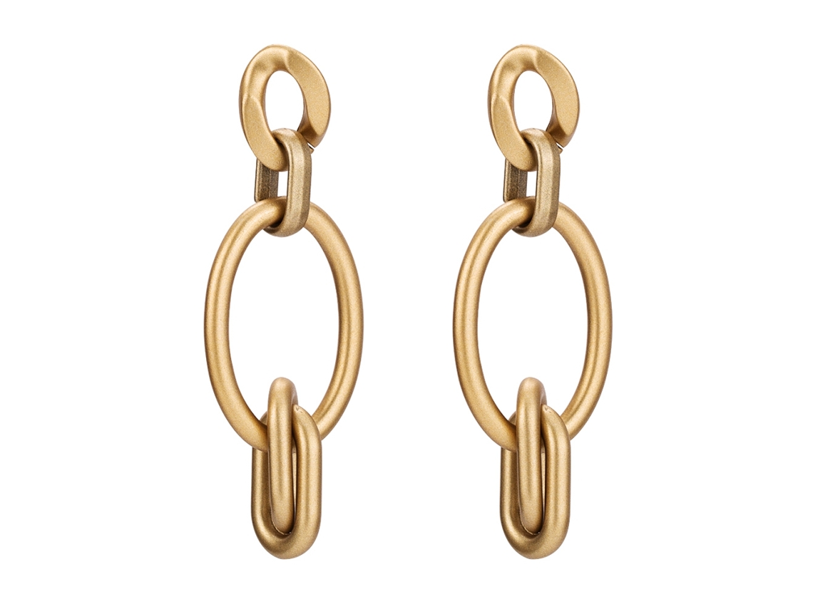 Brincos Pendentes Dourado Placado Acessório Feminino