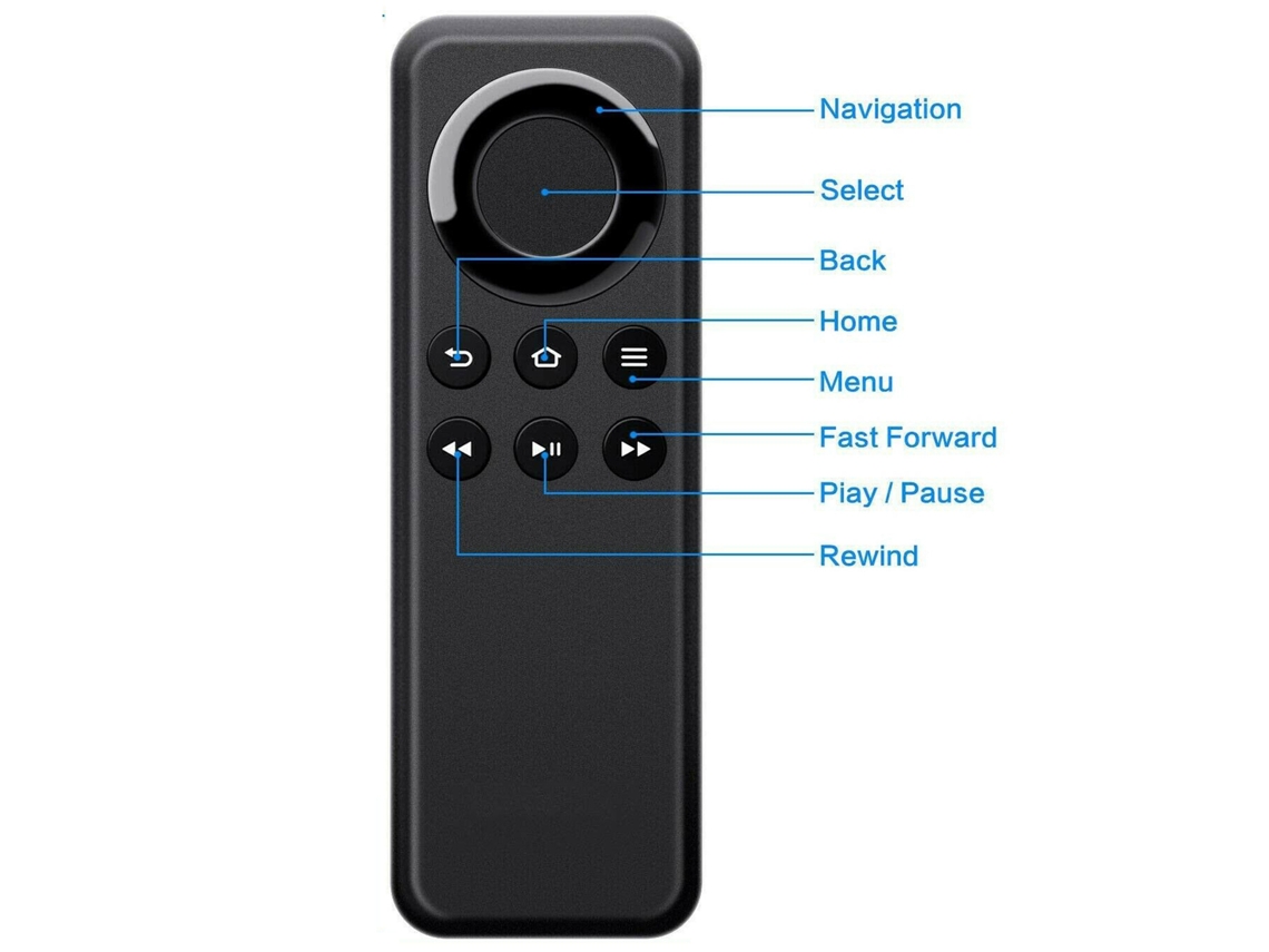 Controle Remoto Sem Fio Bluetooth Cv98lm Para Amazon Fire Tv Stb