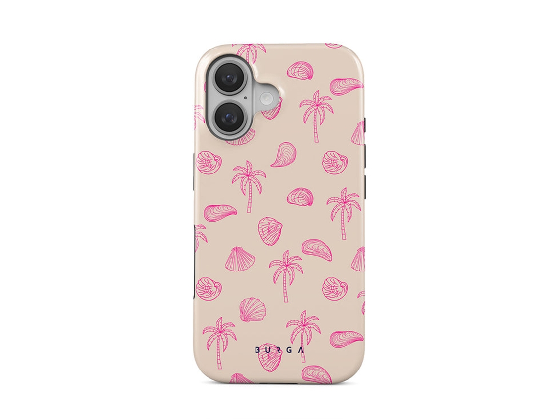 Capa Modelo Magsafe Tough Beach para iPhone 16 Plus BURGA Anti-Choque Rosa
