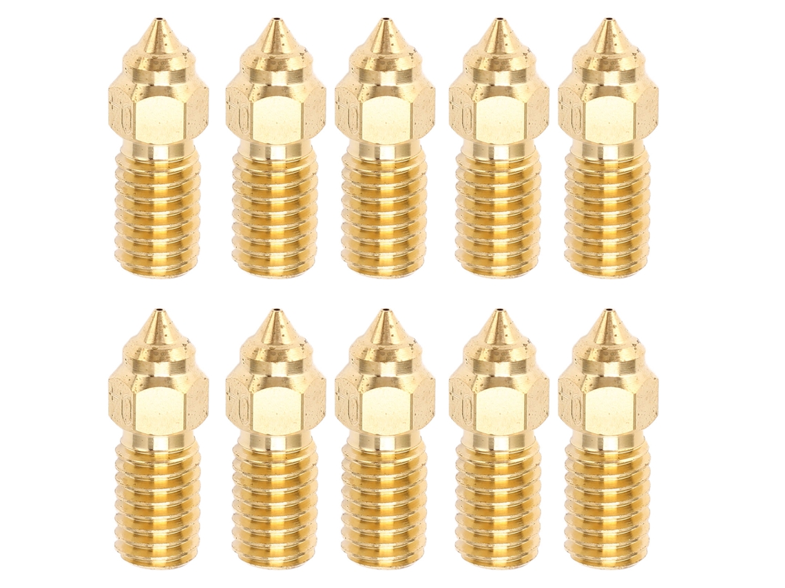 Bico De Extrusor De Latão Resistente A Alta Temperatura Para Impressora 3d Elegoo Neptune 4 E 4 Pro 10pcs