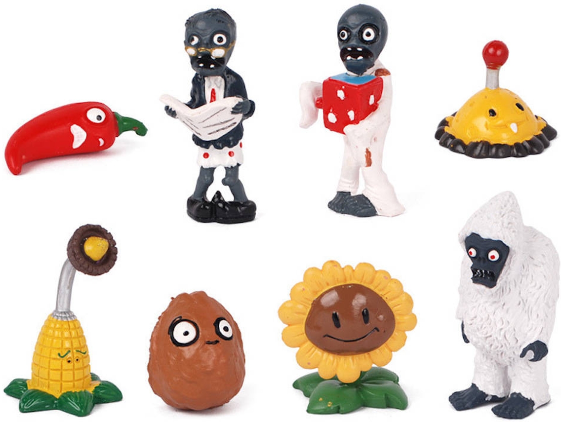 Figuras EASTVAPS Plants Vs Zombies (8 Peças)