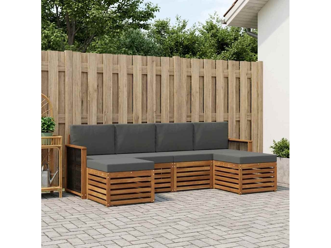 Vidaxl Conjunto De Sofás Para Exterior 5 Unid.