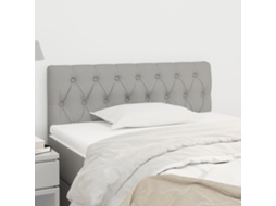 Vidaxl Cabeceira De Cama Tecido 90x7x78/88 Cm Cinzento-claro