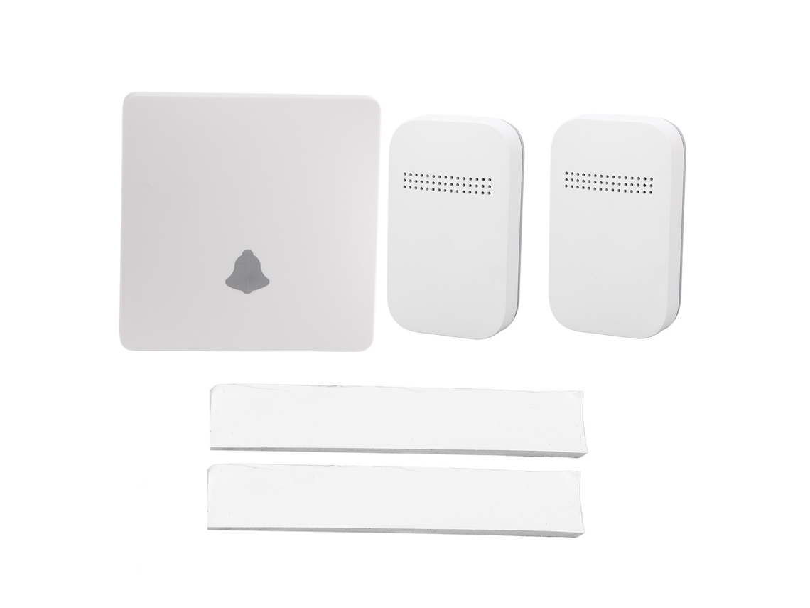 Timbre Sem Fio Sem Bateria Autoalimentado Impermeável Ip68 433mhz Placa Interruptor 86 Ac Pager Cuidador