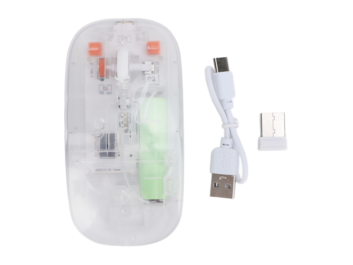Rato Sem Fio Bluetooth Transparente LAXISCREED