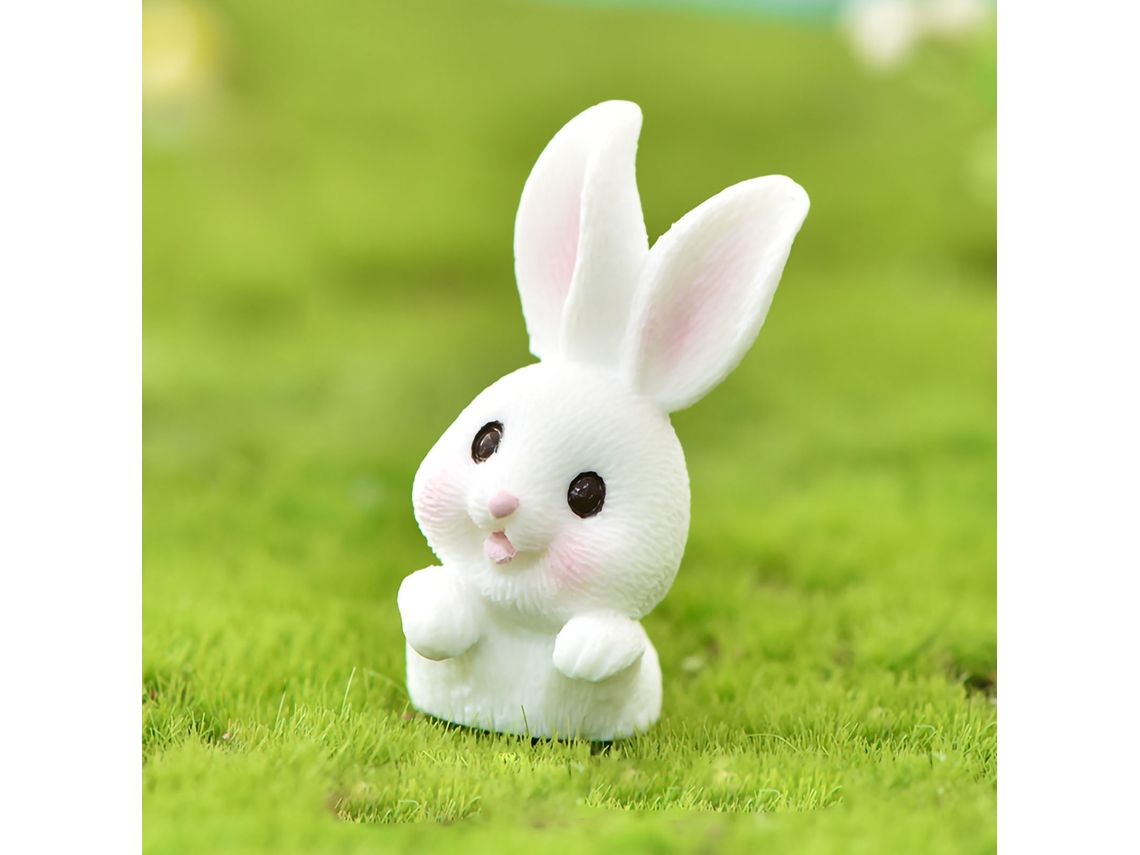Figura Decorativa De Resina Coelho Adorável Sem Cheiro