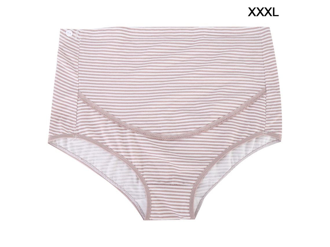 Calcinha modeladora de cintura alta para gestantes, em algodão, tamanho XXXL.