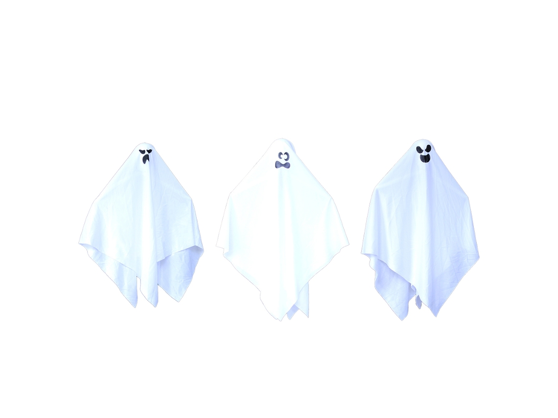 Decorações Exteriores de Halloween Fantasma Branco de 3 Blocos Quintal de Gramado Fora Da Decoração Da Casa Assombrada