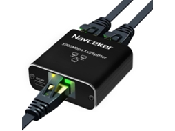 Adaptador Divisor De Cabo De Rede Lan Ethernet De 1 Para 2 Vias, Acoplador Gigabit Para Laptop. Aquaforge