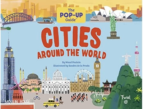 Livro Cities Around the World de Maud Poulain (Inglês - Capa Dura)
