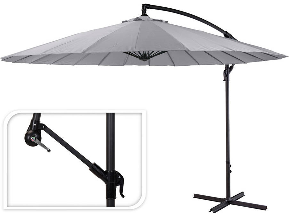 Guarda-Sol PROGARDEN Cinzento Sunshade Claro (300 cm)