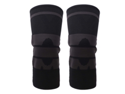 Conjunto 2 Joelheiras Esportivas Malha Quente Equipamento Proteção Basquete Caminhada Corrida Escalada Xl