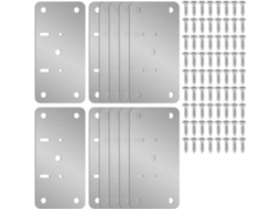 Painel De Reparo Dobradiça, Placa De Reparo Dobradiça, Kit De Aço Inoxidável Com 2 4 8 12 Peças Para Portas Armário