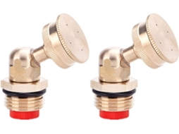 Kit Com 2 Bicos De Mangueira Jardim Reforçados, Latão Para