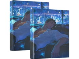 Pasta Sexy File com 3 Anéis, 1,5 Polegadas com Sacos, Pacote com 1 ou 2 Unidades, Camada Rígida, Material de Mesa
