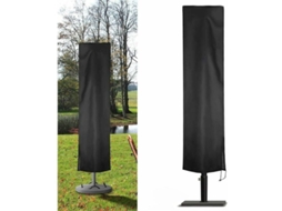 Capa Para Guarda Sol Deslocado De Jardim,210d Oxford Impermeável,cobertura Protetora Para Guarda Sol Btforus (240x57x57cm,preto)