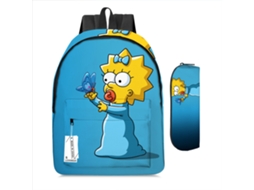 Mochila KOHREE Estudantil Os Simpsons Conjunto de Duas Peças
