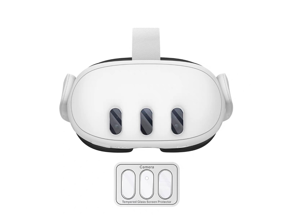 Película Vidro Temperado Proteção Lente Câmera, Acessório Independente para Óculos Realidade Virtual, Conjunto com 2 Unidades ZYBLSSBB
