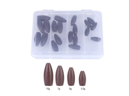 Conjunto De Chumbadas De Cobre Para Pesca 20pcs