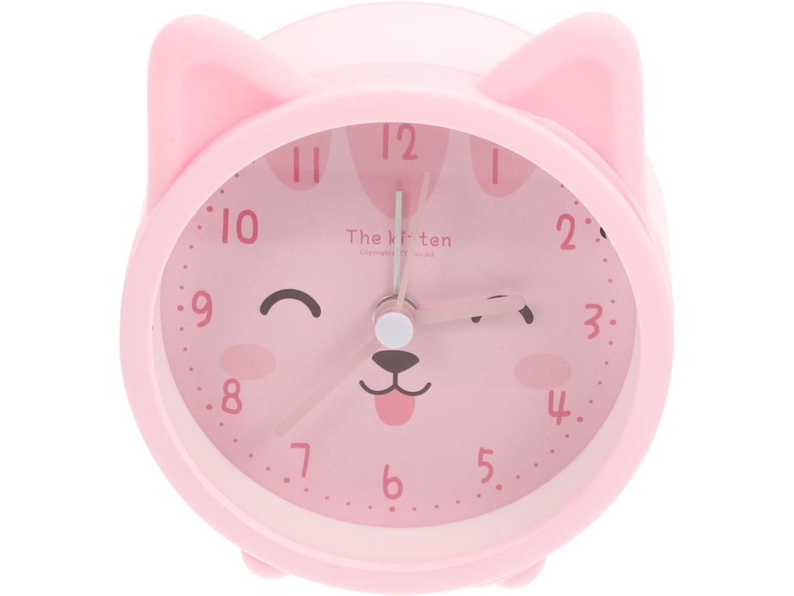 Despertador De Mesa Silencioso Toyvian Em Silicone Com Gatinho Fofo E Luz Noturna Embutida, Sem Necessidade De Pilhas
