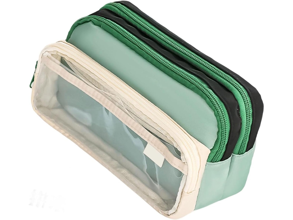 Estojo para Lápis em Cores Contrastantes Grande Capacidade, Estilo Japonês, Material Escolar e SFUSHOS