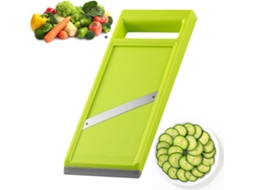Mandolim Portátil de Aço Inox, Cortador de Legumes Portátil Lavável em Louças Máquina de Lavar com Cabo Ergonômico Slowmoose