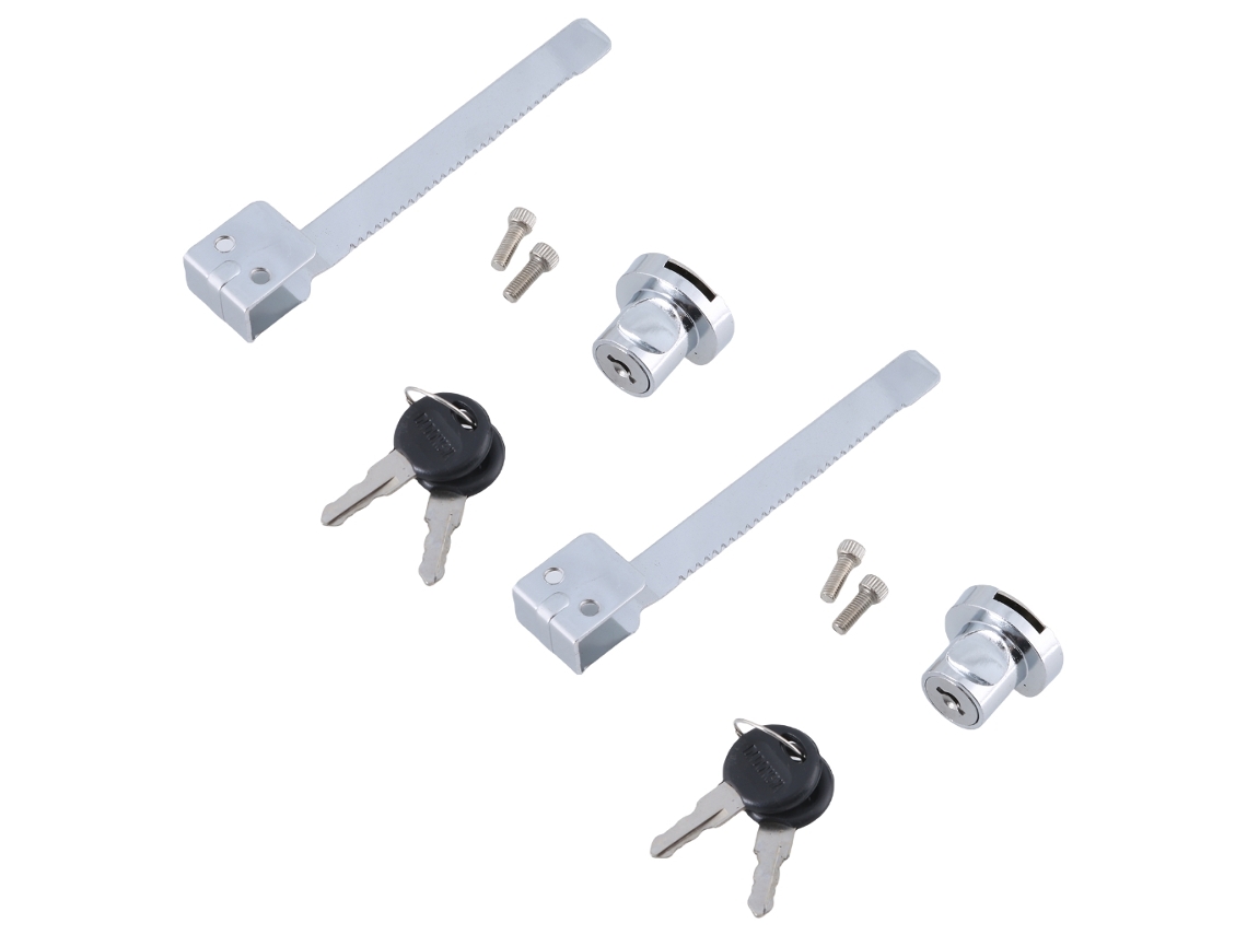 2 Fechaduras Para Portas De Vidro Deslizantes Com Chave, Armários Deslizantes, Fechadura Segurança Vitrines