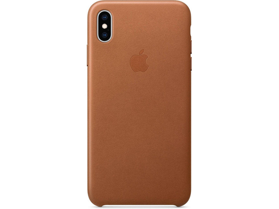 Capa APPLE iPhone XS Max Leather Castanho
