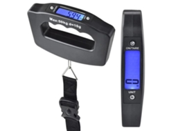 Balança Digital Bagagem De 50kg 110lb, Portátil, Com Luz De Fundo, Função Tara, 4 Unidades G Kg Oz Lb