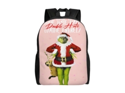 Mochila De Estudante Grinch , Leve E Durável, À Prova Dágua, Com Alça De Ombro Ajustável (r370) Olysi Shop (d370)