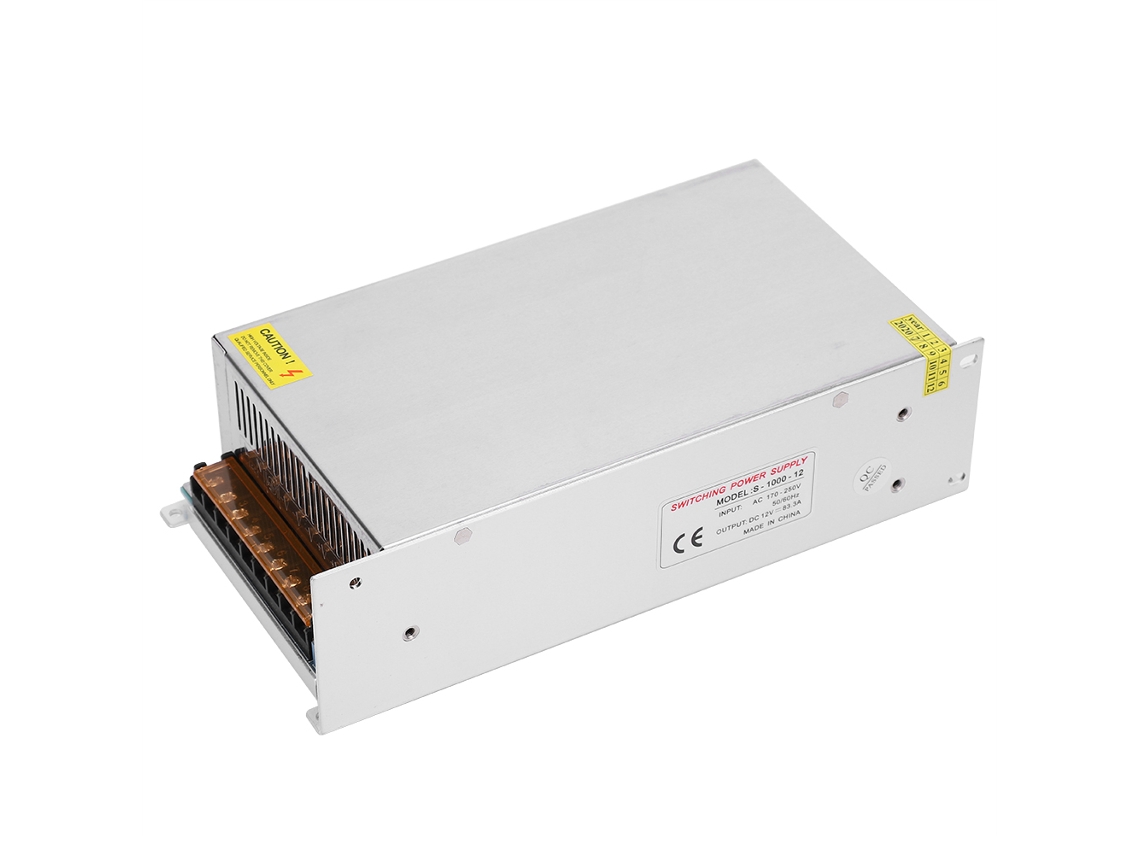 Adaptador de fonte de alimentação comutada 12 V DC 1000 W para display LED e impressora 3D (S 1000 12)