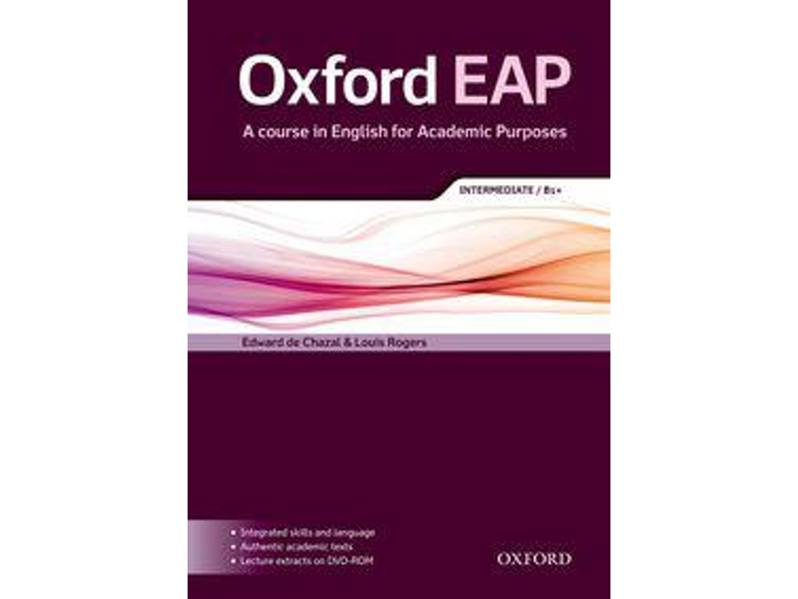 Livro Oxford EAP IntermediateB1 Students Book and DVDROM Pack de Edward De Chazal e Louis Rogers (Inglês)