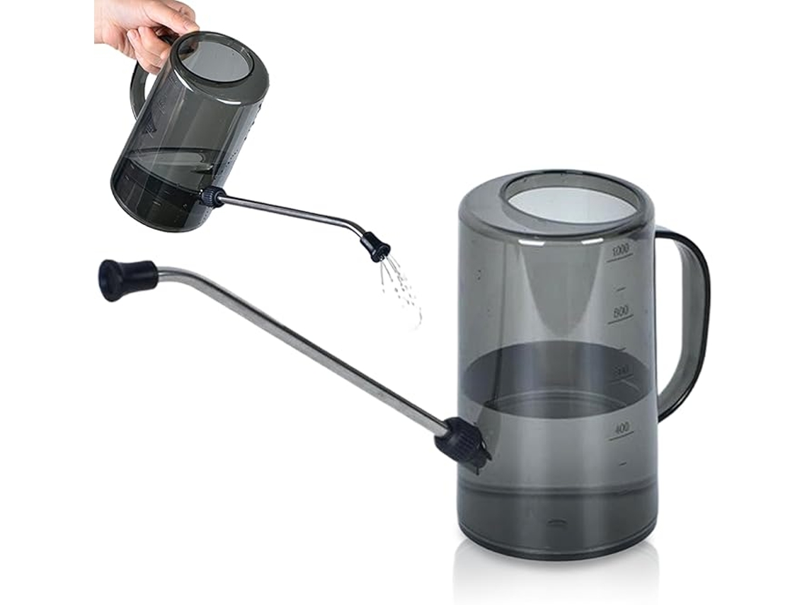 Regador de Ml com Bico Longo, Alça, Abertura Larga e Estrutura Metálica Ergonômica AQUAFORGE
