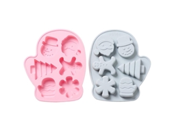 2 Peças De Molde De Silicone Para Bolo De Natal