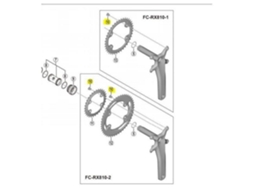 Shimano Grx Rx810 11S Chainring Screws 4 Units