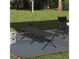 Vidaxl Cama De Camping Dobrável Preto 193 X 69 X 45 Cm Tecido Oxford