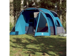 Vidaxl Tenda De Campismo Túnel Para 4 Pessoas Impermeável Azul