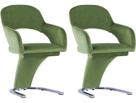 Cadeira  287776 (Verde - 56 x 58 x 90 cm - Veludo )