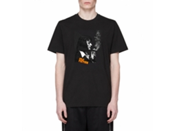 Rockinstone Pulp Fiction Men's T-shirt Mia Side Profile Tee - Black Size:l