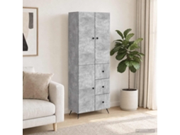 Vidaxl Conjunto De Gabinete 2 Pcs Cinzento Cimento