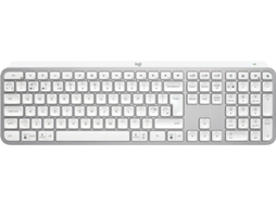 Teclado Logitech Alumínio,Branco
