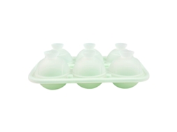 Formas De Gelo Redondas Em Silicone Com Tampa, Para 6 Cubos 2.2“, Cocktails, Sumos E Outras Bebidas. Verde Hexinyigjly