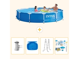 Intex Piscina Com Estrutura Redonda - 366x76 Cm - 5-peças S22471