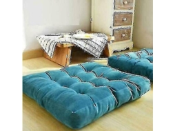 2026 cojín de Solo Quadrado de Veludo de Renda 55x55cm para Sala Jardim Yoga Meditação Decoração Suave e Quente