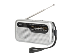 Rádio Fm/am Compacto Portátil Exterior Prateado ZYBLSSBB