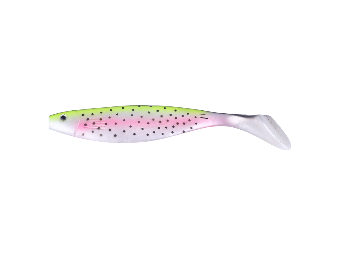 Sea Fishing Lure T-tail Bait (pink And Yellow) Simulated Fish Attraction For Sea Fishing Only