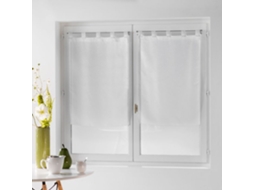 Par De Laços Retos 2 X 60 X 120 Cm Fios De Véu Cortes Elegantes Branco