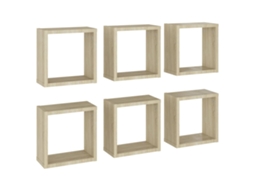 Cube Shelf, Cube Shelves Vidaxl Marrom Madeira Processada (30 X 15 X 30 Cm)